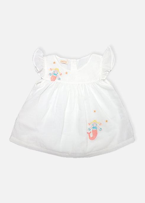 Newborn Dress Mermaid Emb